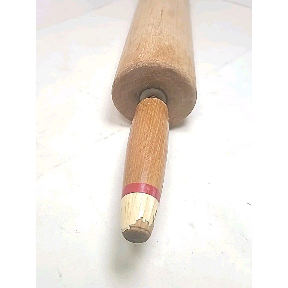 Vintage Wood Rolling Pin 19"